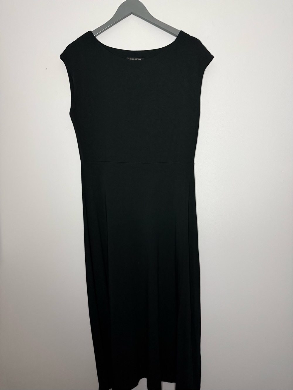 Banana Republic Black Knit Midi Dress